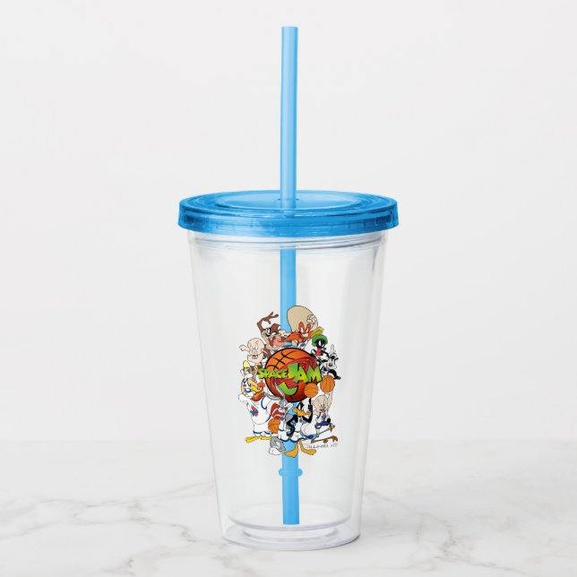 TUNE SQUAD™ Group SPACE JAM™ Logo Acrylic Tumbler (Front)