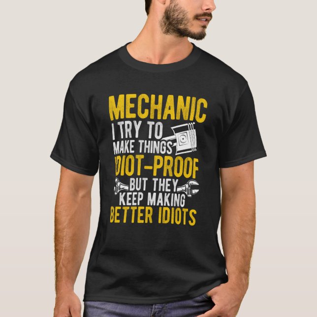 Tuner Car Repairing Mechanic Tools Tuning Guy  7 T-Shirt (Front)