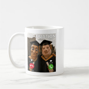 Tung Sahur Pig Man Meme Graduation Calling Funny Coffee Mug