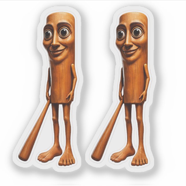 Tung Tung Sahur Meme Sticker (Front)
