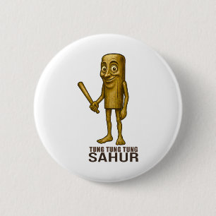 Tung Tung Tung Sahur - Funny Italian Brainrot Kids 6 Cm Round Badge