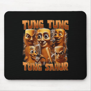 Tung Tung Tung Sahur Funny Italian Brainrot Meme B Mouse Pad