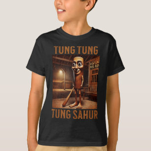 Tung Tung Tung Sahur Italian Brainrot Meme T-Shirt