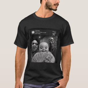 Tung Tung Tung Sahur Pig Man Meme Ai Baby Funny T-Shirt
