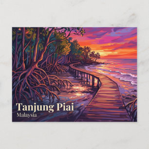 Tungjung Piai Johor National Park Malaysia Postcard
