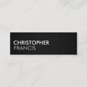 Tungsten metal two tone mini cards