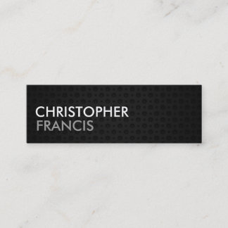 Tungsten metal two tone mini cards