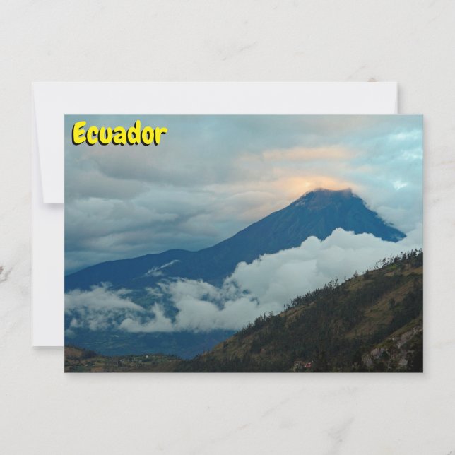 Tungurahua, Ecuador card (Front)
