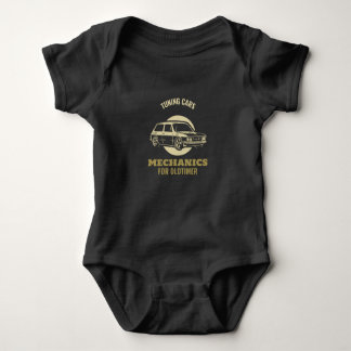 Tuning Cars - Mechanics for Oldtimer Baby Bodysuit