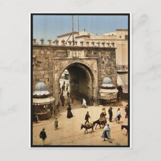 Tunis. La porte fran&ccedil;aise classic Photochro Postcard