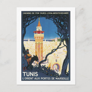Tunis L'Orient Aux portes de Marsielle Postcard