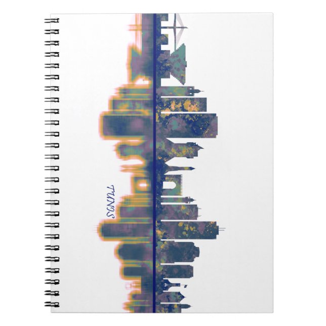 Tunis Skyline Notebook (Front)