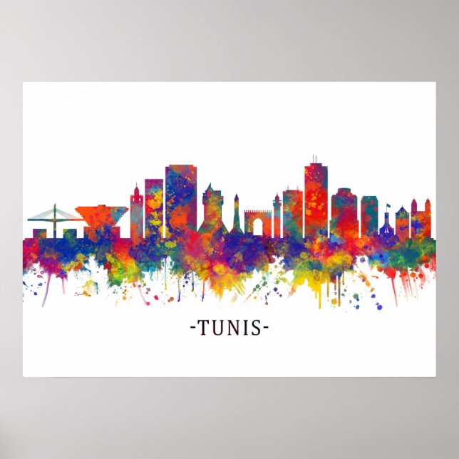 Tunis Skyline Poster (Front)