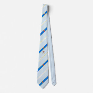 Tunis stripes flag tie