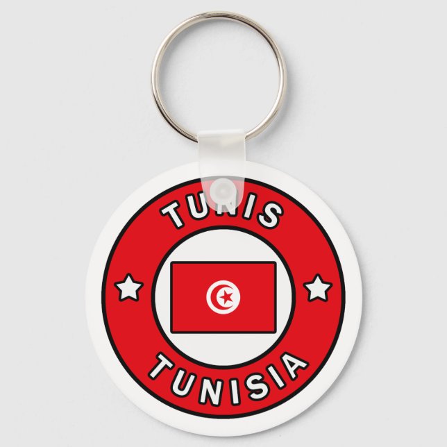 Tunis Tunisia Key Ring (Front)
