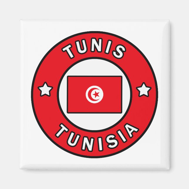 Tunis Tunisia Magnet (Front)