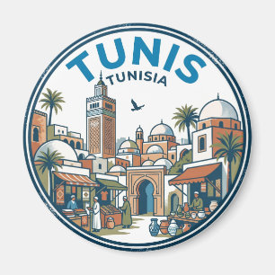 Tunis Tunisia Magnet