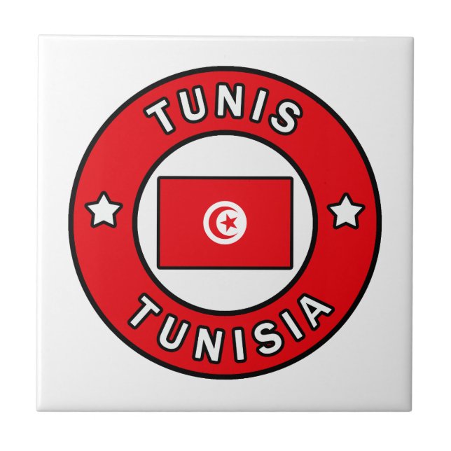 Tunis Tunisia Tile (Front)
