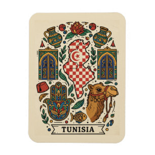 Tunis Tunisia Travel Magnet