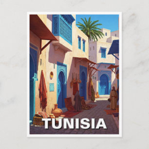 Tunis Tunisia Travel Postcard