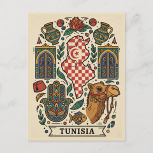 Tunis Tunisia Travel Postcard