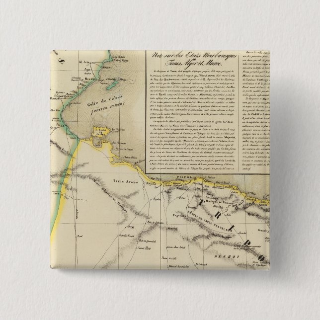 Tunisia and Libya 15 Cm Square Badge (Front)