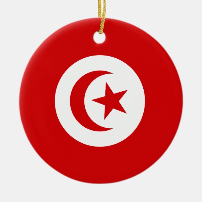 Tunisia Ceramic Tree Decoration (Front)