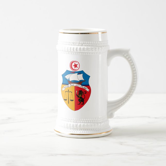 Tunisia Coat of Arms Mug (Right)
