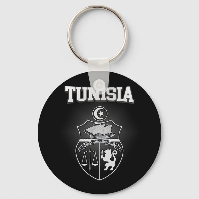 Tunisia Emblem Key Ring (Front)