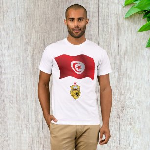 Tunisia Flag and Coat of Arms Patriotic Tunisian  T-Shirt