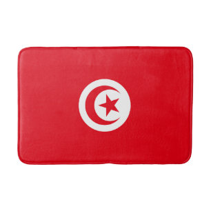 Tunisia Flag Bath Mat