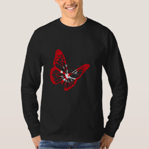 Tunisia Flag Butterfly Tunisian Pride Tunisian Roo T-Shirt