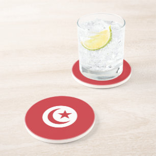 Tunisia flag coaster