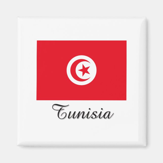Tunisia Flag Design Magnet (Front)