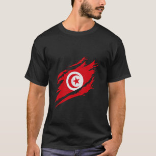 Tunisia Flag Heritage Tunisian Pride Vintage Tunis T-Shirt