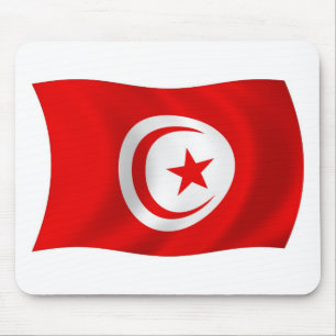 Tunisia Flag Mousepad