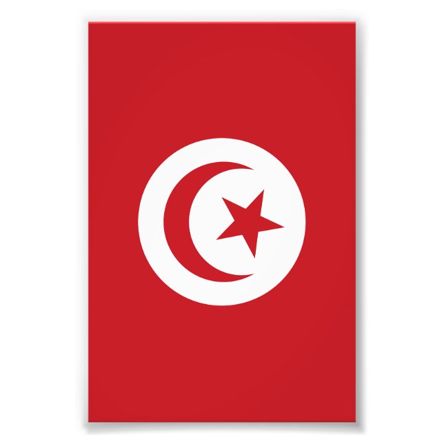 Tunisia flag photo print (Front)