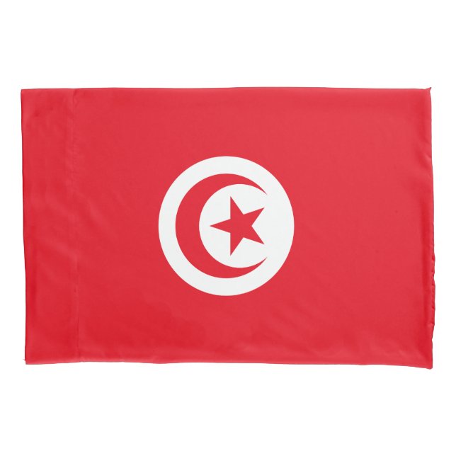 Tunisia Flag Pillowcase (Front)