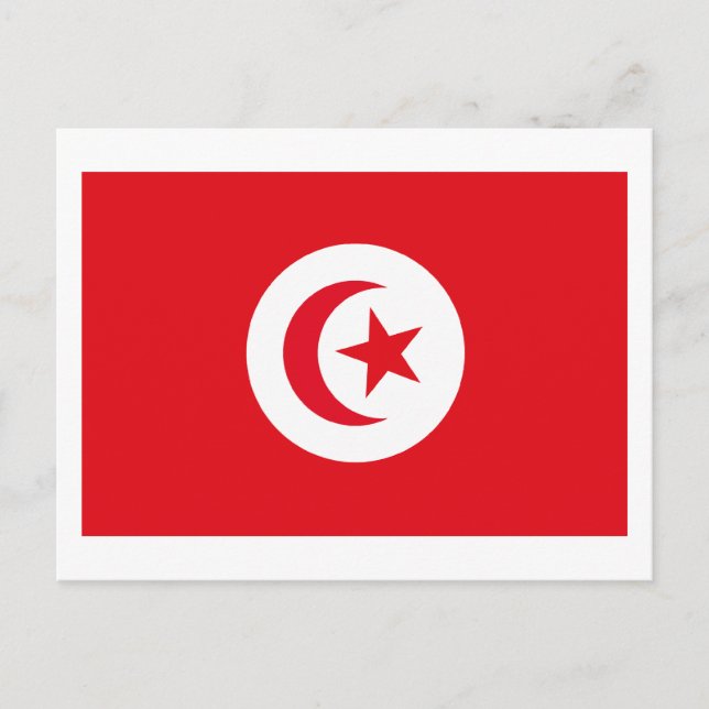 Tunisia Flag Postcard (Front)