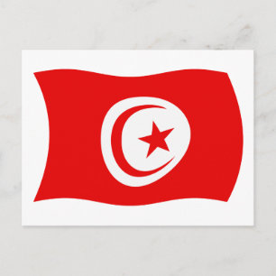 Tunisia Flag Postcard
