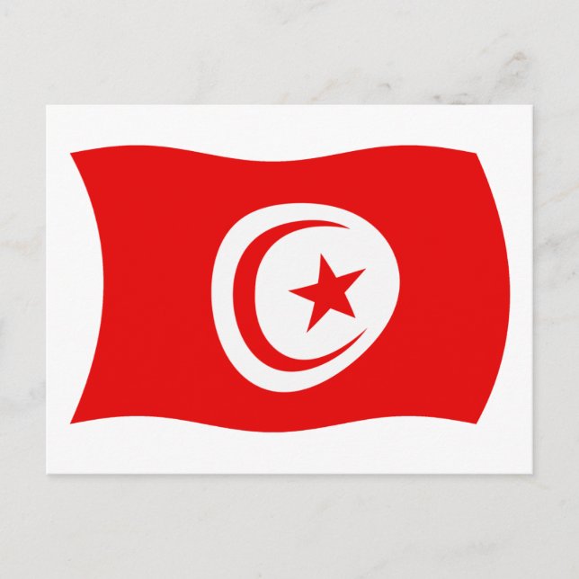 Tunisia Flag Postcard (Front)