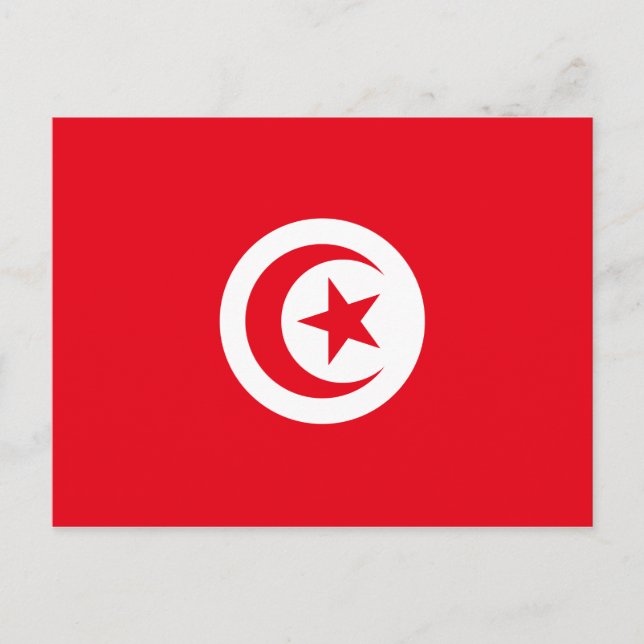 Tunisia Flag Postcard (Front)