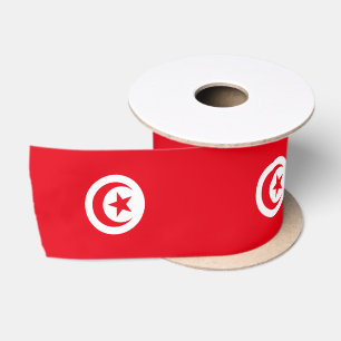 Tunisia Flag Satin Ribbon