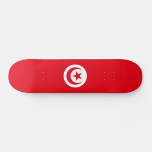 Tunisia Flag Skateboard