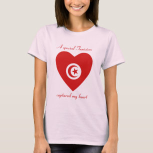 Tunisia Flag Sweetheart T-Shirt