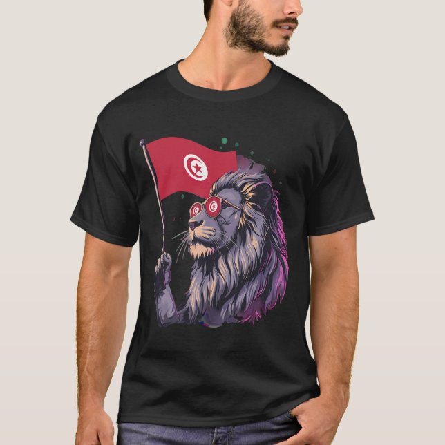 Tunisia Flag Tunisian Roots 4 T-Shirt (Front)