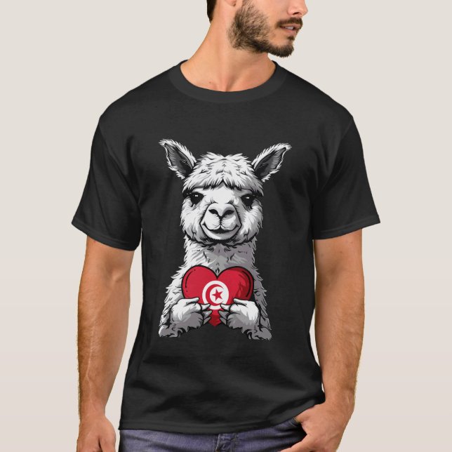 Tunisia Flag Tunisian Roots 5 T-Shirt (Front)