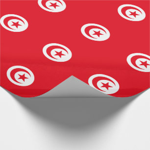 Tunisia Flag Wrapping Paper