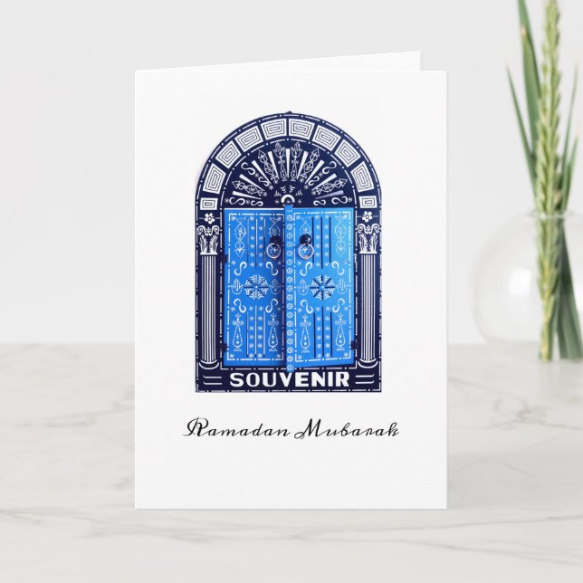 Tunisia Folded Greeting Card (Front)
