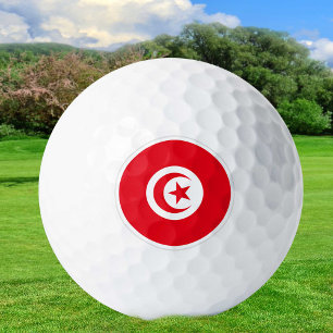 Tunisia Golf Balls, Tunisian Flag Golfers /Patriot Balls